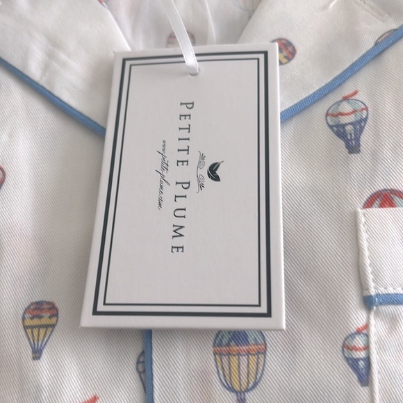 PETITE PLUME Bon Voyage Kids Chemical Free Flame Resistant Pajama Set Size 10 - Picture 8 of 8